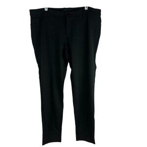 Ava & Viv Womens Plus Size 20W Black Slim Fit Pants Rayon/Nylon Blend